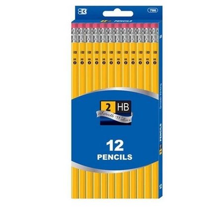 BAZIC PRODUCTS Bazic 786    #2 Yellow Pencil (12/Pack)   Pack of 24 786